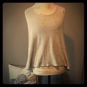 Black polka dotted top